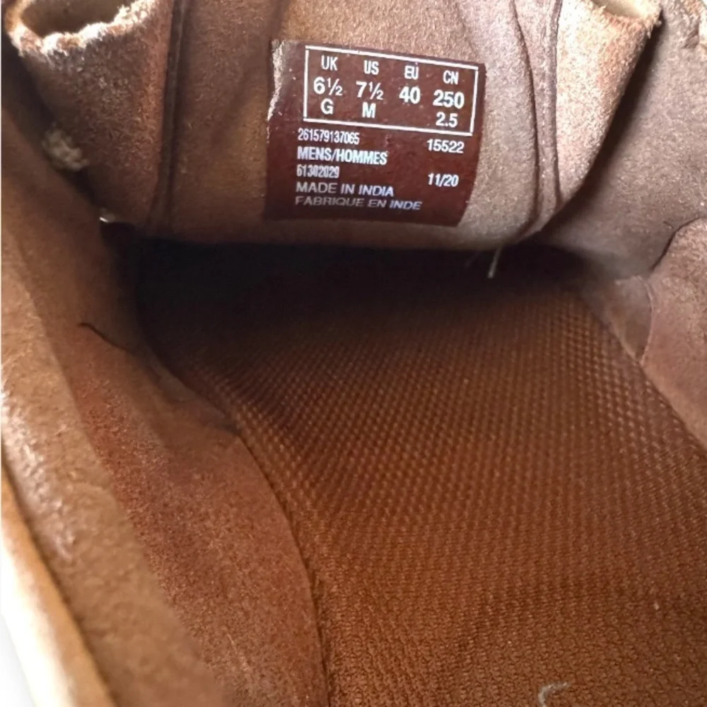 Clarks Forge Run Tan Suede Slip-On Shoes | Men’s 7.5